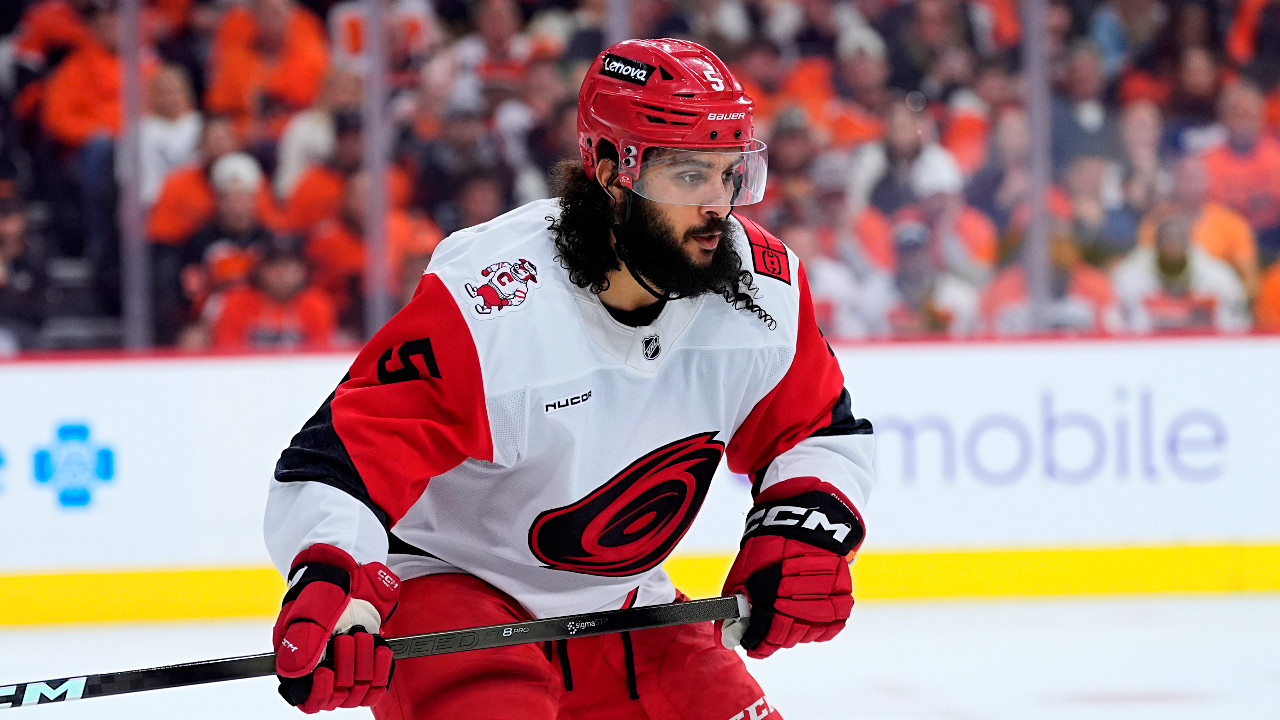 Jalen Chatfield knows ‘blessing’ of baptism thanks to Hurricanes teammate Jaccob Slavin